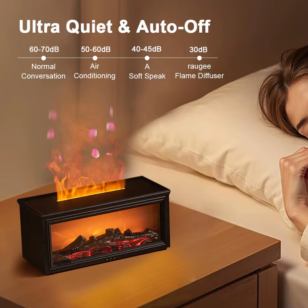 Transform Your Space with the Aroma Air Humidifier: A Stylish Flame Effect Essential Oil Diffuser with Remote Control